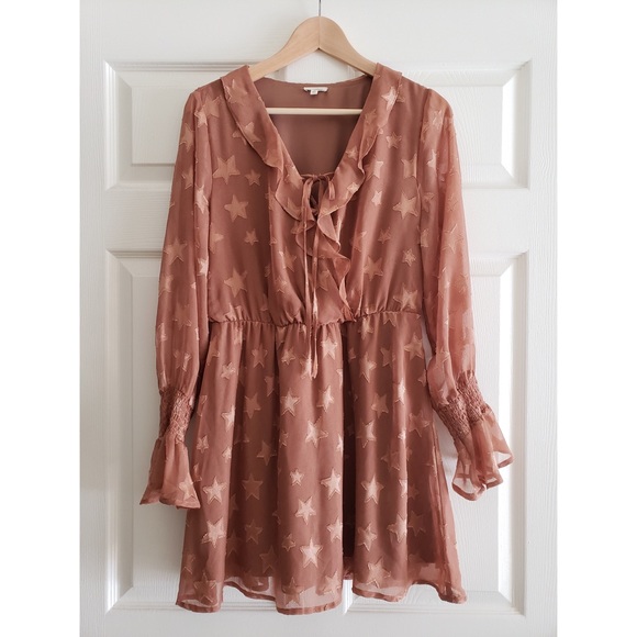 Vici Dresses & Skirts - 🌵HP🌵 VICI Up in Space Bell Sleeve Ruffle Dress